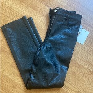 Aritzia textured leather pants